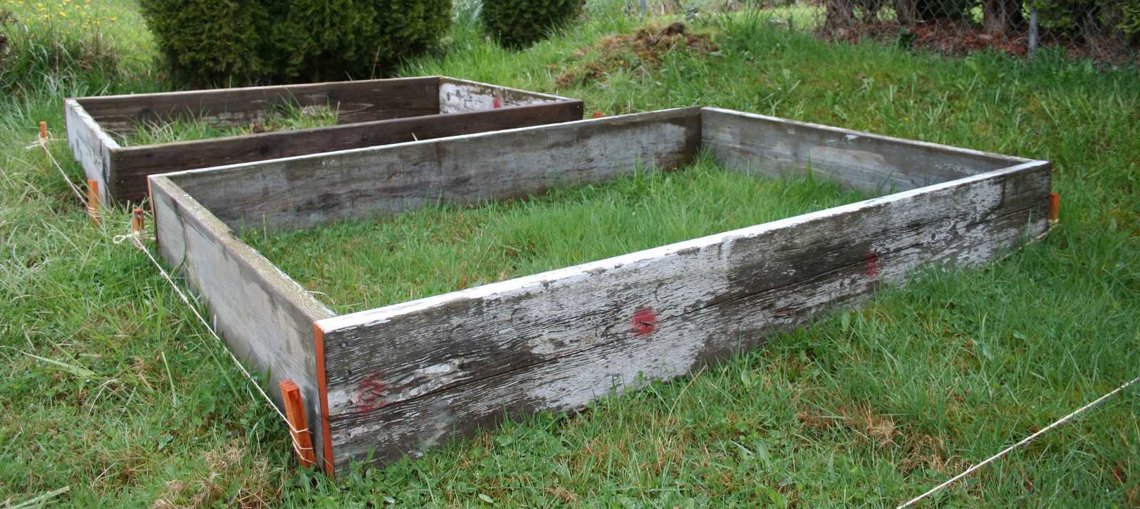 Closer shot of the two larger beds